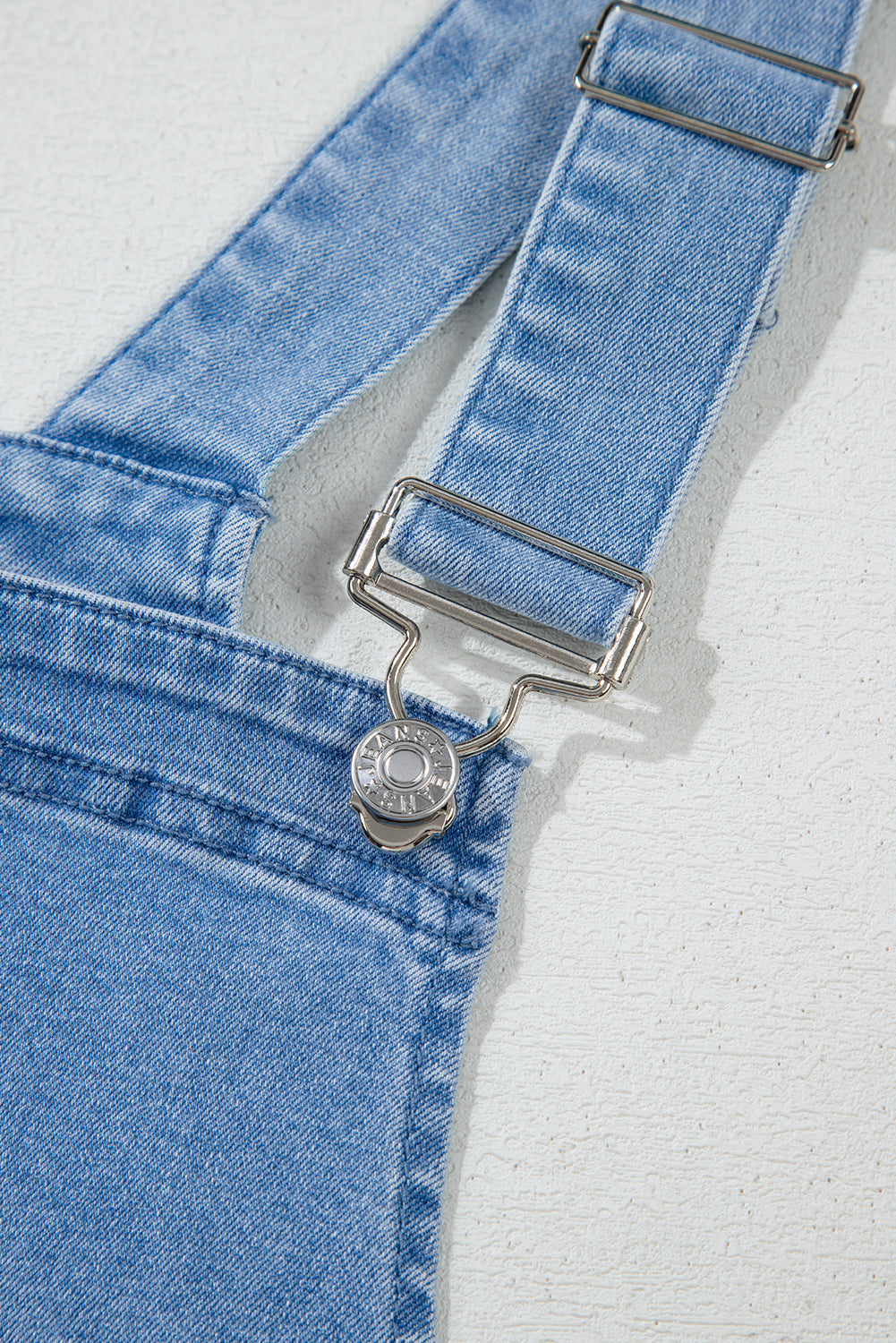 Ryleigh Pocketed Adjustable Straps Denim Overall Dress