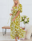 Renata High Waist Floral Maxi Dress