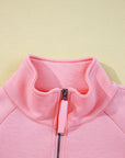 Solid Half Zip Pullover and Mini Skort Set