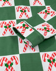 Christmas Holly Jolly Checker Pajama Set