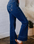Ayleen Center Seam Deep Wash Straight Jeans