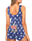 Trump Maga Tankini Top Shorts Set