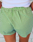 Gingham High Waist Shorts