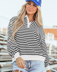 Amara Stripe Oversized Sweatshirt