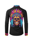 Indian Skull Unisex Western Button Up Shirt