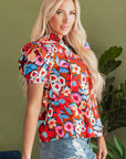 Lyric Flower Self Tie Blouse