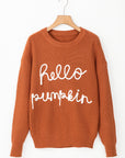 Hello Pumpkin Graphic Sweater