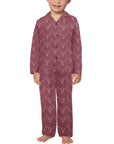 Burgandy Longhorn Boy's Western Pajama Set