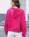 Rosie Half Zipper Pocket Pullover Hoodie
