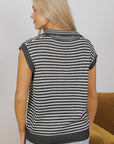 Teagan Stripe Sweater Vest
