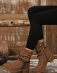 Mila Strap Side Zip Boots