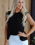 Kelly Floral Crochet Casual Tank Top