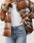 Plaid Flap Pocket Shacket