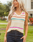Lexi Stripe Textured Knit Sweater