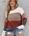 Lainey Knitted O-neck Pullover Sweater