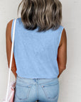 Mineral Wash Chest Pocket Tank Top
