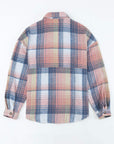 Plaid Flap Pocket Shacket