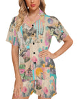 Baha Ranch Retro Pop Western Collage Pajama Set
