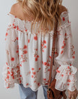 Catalina Off Shoulder Ruffled Sleeve Blouse