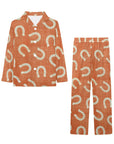 Rust Horseshoe Boy's Western Pajama Set