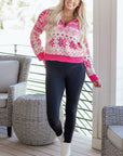 Mila Quarter Zip Collard Sweater