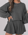 Scarlett Corded Lantern Sleeve Top