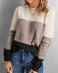 Jianna Netted Texture Pullover Sweater