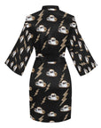 Cowgirl Hat Lightning Bolt Women's Lounge Kimono Robe