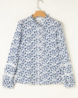 Melanie Lace Floral Puff Sleeve Top
