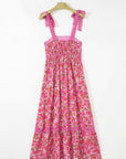 Floral Lace Empire Waist Maxi Dress