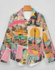 Baha Ranch Dreamgirl Retro Pop Western Vintage Button Up Shirt
