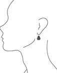 Faceted Dumortierite Earrings