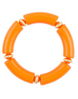 Bright Orange Resin Bracelet