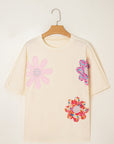 Flower Patchwork Reverse Seam Tee