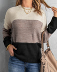 Jianna Netted Texture Pullover Sweater