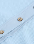 Jamie Waffle Knit Short Sleeve Buttoned Shirt