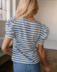 America Graphic Puff Sleeve Top