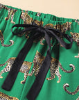 Cheetah Shirt & Pants Pajama Set