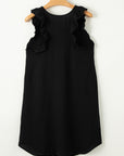 Ember Ruffled Sleeveless Shift Mini Dress