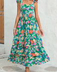 Floral Ruffle Tiered Maxi Dress