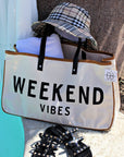 Alicia WEEKEND VIBES Canvas Tote