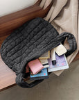 Kylie Quilted Zipper Tote Bag