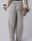 Freya Central Seam Wide Leg High Waist Knit Pants