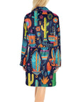 Crazy Cactus Lady Western Bath Robe