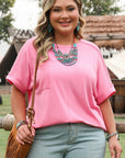 Morgan Plus Size Corded Pocketed Top
