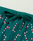 Christmas Candy Cane Top and Pants Lounge Set