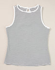 Bethany Striped Knit Sleeveless Tank