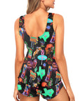 Neon Rodeo Tankini & Boy Shorts Swim Set
