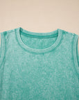 Mineral Wash Sleeveless Mini Dress