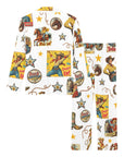 Vintage Cowgirl Collage Western Pajama Set